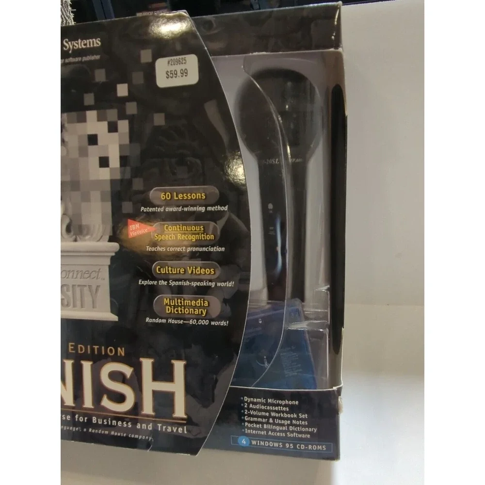 Spanish Self-study Edition Syracuse Language Systems with microphone